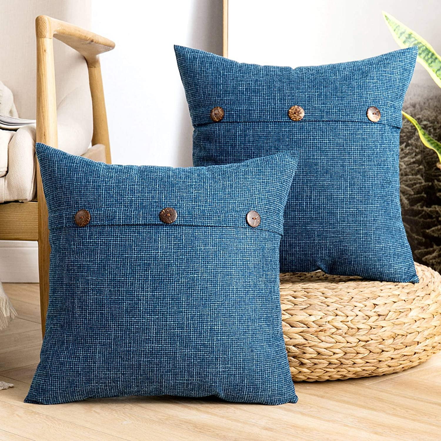 Pack of 2 18 X 18 Inch Throw Pillow Covers Square Back Pillow Slipcover  Home Decor – the best products in the Joom Geek online store