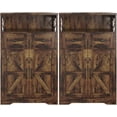 thumbnail image 1 of Set of 2 Farmhouse Storage Cabinet with Drawers and Shelves, Kitchen Pantry Storage Cabinet, Floor Hutch Cupboard for Dining Living Room Home Office, Rustic Brown, 1 of 15