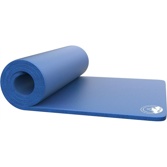 Set of 2 Foam Sleeping Mats for Camping Extra-Thick 1.25-Inch Waterproof Sleep Pad Set with Carry Straps for Tents or Sleepovers by Unbranded (Black)