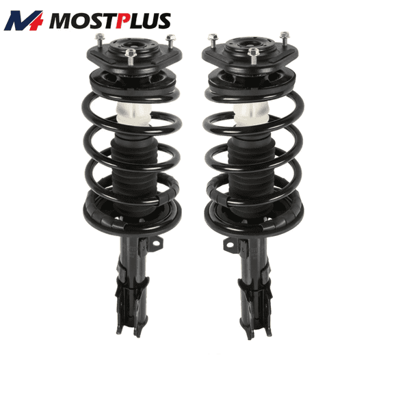 MOSTPLUS Pair Front Complete Shock Struts w/ Coil Spring for 2004-2008 Toyota Corolla FR