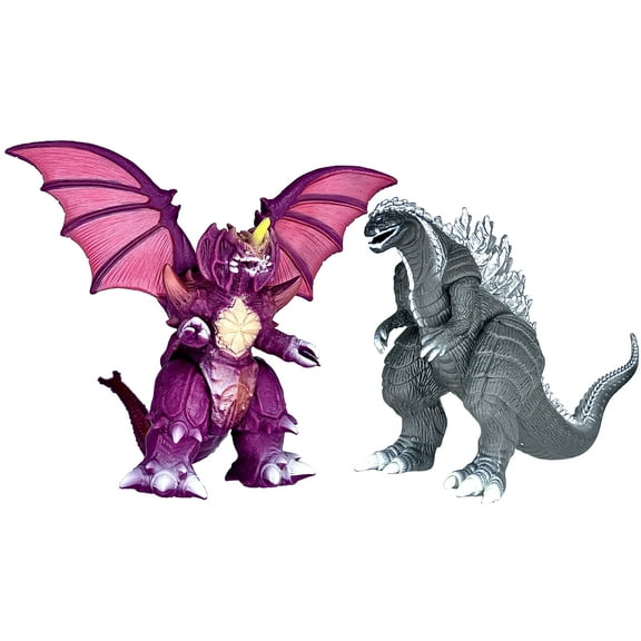 Set of 2 Monster Dinosaur Ultima vs Destoroyah Singular Point vs Destroyah Figure King of The Monsters Toys, Movable Joints Action Movie Series Soft Vinyl, Carry Bag