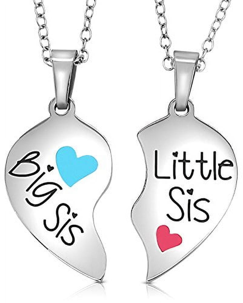 New Creative Letter Good Sister Pendant Little Middle Big Sister Spliced  Love Necklace - Walmart.com