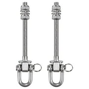 Set of 2 Heavy Duty Swing Hanger 1800LB Capacity, M10 x 9.3" Swing Bolts, Stainless Steel Swing Hooks for Wood and Steel Beam Yoga Hammock Chair Punching Bag Porch Swing Sets Seat
