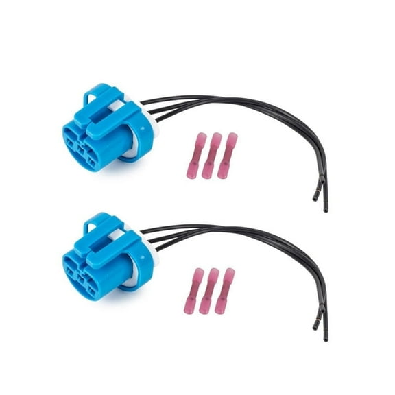 Set of 2 ISA Headlight Connector for Acura Chevrolet Chrysler Dodge Ford Headlight Hyundai Isuzu Lincoln Mitsubishi Replacement for 1U2Z14S411JA,1U2Z14S411JB,4400396,4414332,4439076,4400396