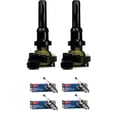 thumbnail image 1 of Set of 2 ISA Ignition Coils and 4 Denso Spark Plugs Compatible with 2004-2006 Mitsubishi Lancer LS Sedan 4-Door 2.0L 1999CC 122Cu. In. l4 GAS SOHC Naturally Aspirated Replacement for UF523, 1 of 1