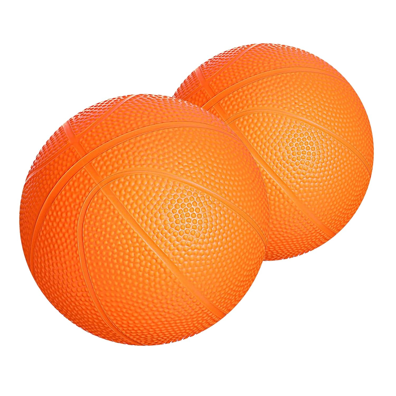 - Set Of 2 Kids Basketball - 6 Inch Mini Rubber Ball For Little Tikes - Toddler Balls For Indoor/Outdoor Play - Ideal Gift Toy For Boys - Lightweight And Soft Replacement Toys (Orange)