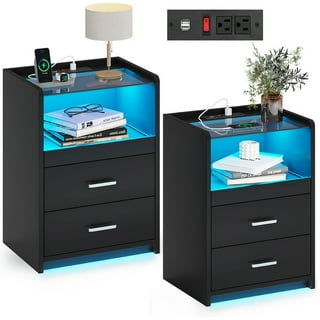 Nightstand set of 2 on sale walmart