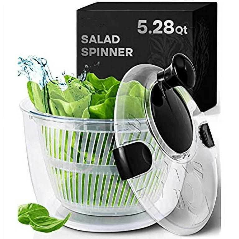 Lettuce Spinner Lettuce Cleaner Spinner Large Salad Spinner Fruit Washer  Bowl