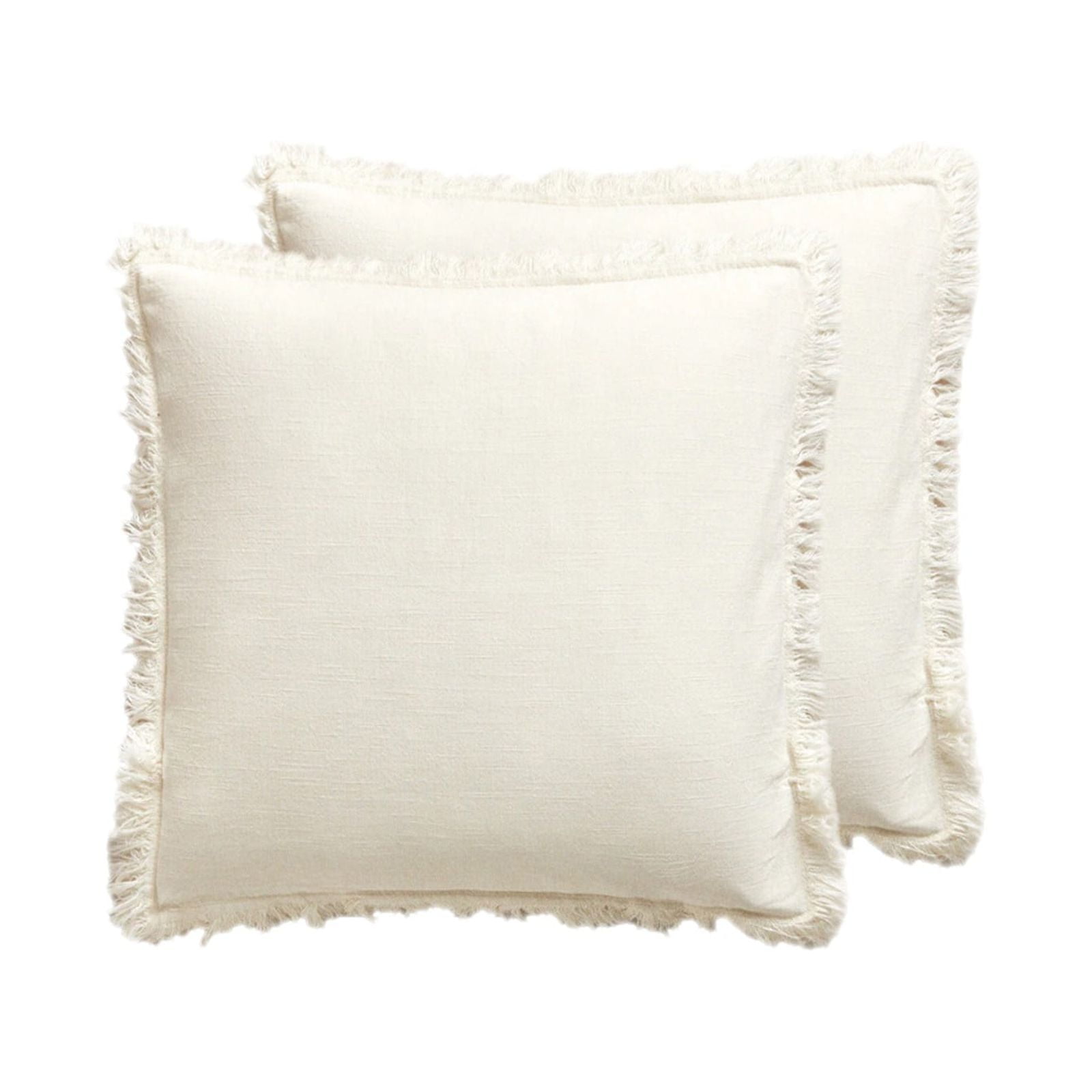 Photo inspiration: Visual Reference: Set Of 2 Linen Fringed Throw Pillow Covers Sofa Bed
