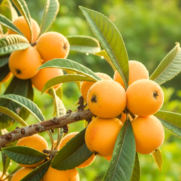 Set 2 Loquat Tree Live, Hardy Tropical Fruit Tree Full Rooted for Planting, Golden Loquat