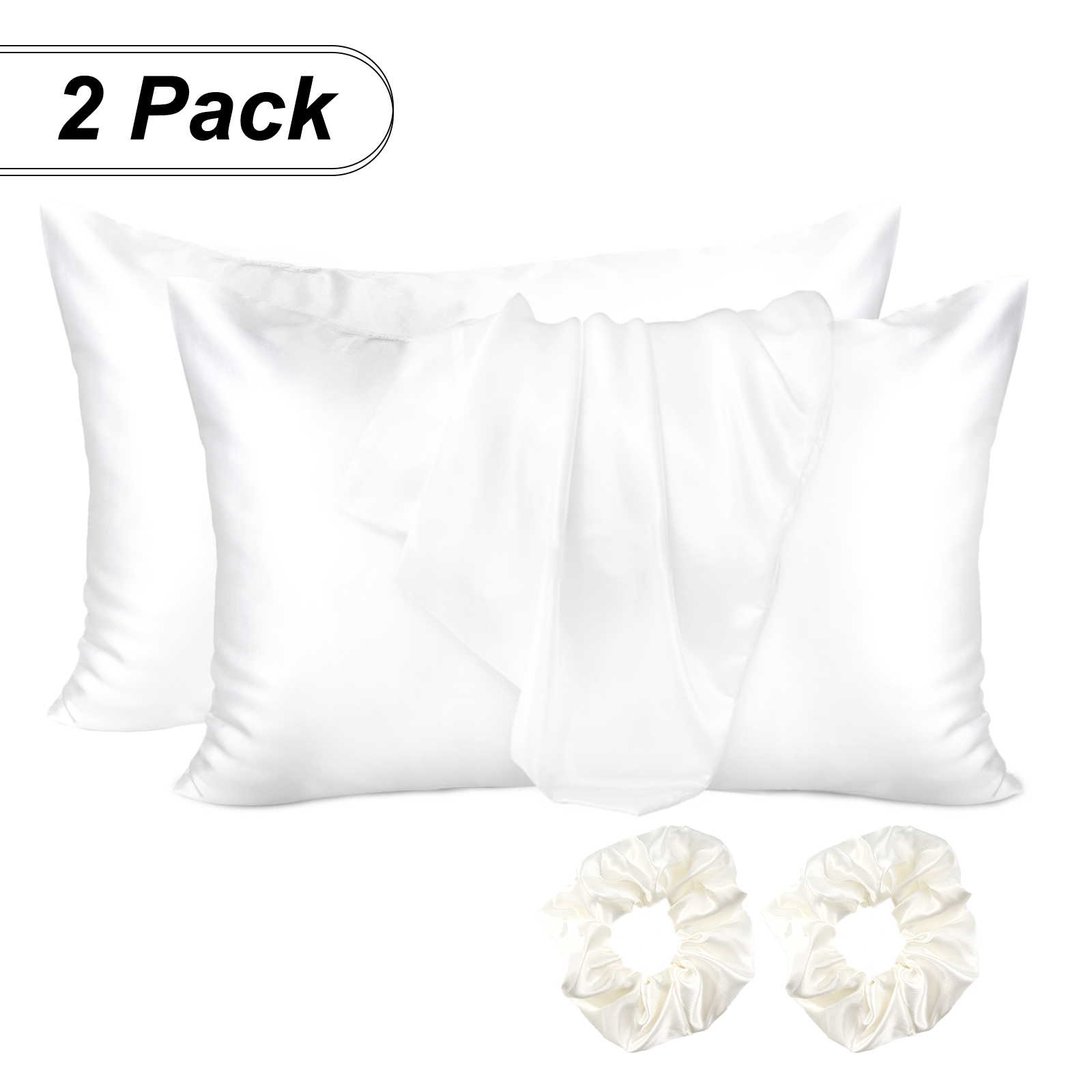 Luxury Silky Satin Pillowcases (package of 1 pair)