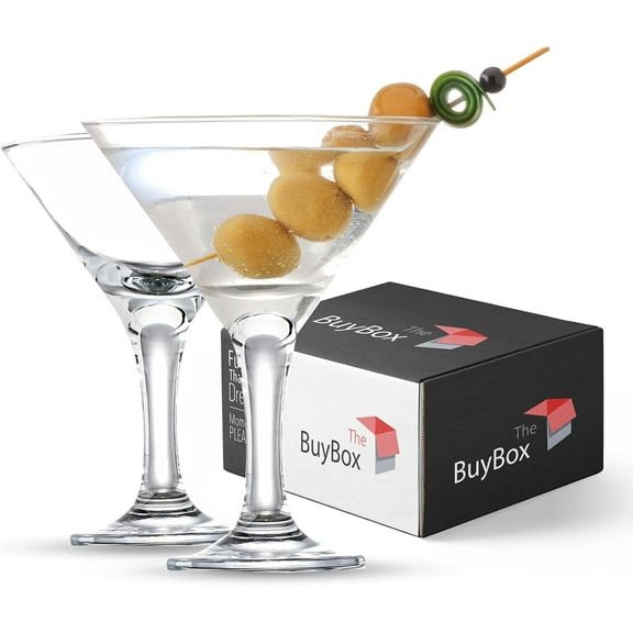 Set of 2 Martini Glasses (6oz/175ml) Cocktail Glasses, Martini Espresso Glasses, Margarita Glasses, Prosecco Glasses, Champagne Cup, Long Stem Champagne Glasses (2 Pcs (6oz/175ml), 2, Count)