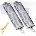 thumbnail image 1 of Set of 2 Mezuzahs, Mezuzah with Scroll for Door, Metal mezuzah Plaque, Mezuzahs for Outside Door, Jewish Mitzvah Door Mezuzah Case, Jewish Gifts, House Warming Blessing Gift（Silver）, 1 of 7