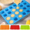 thumbnail image 1 of Set of 2 Non-Stick Silicone Muffin Pans - BPA-Free Material - 24-Cupcake Tray - Safe and Versatile Cake Molds for Effortless Release - Dishwasher Friendly, 1 of 8