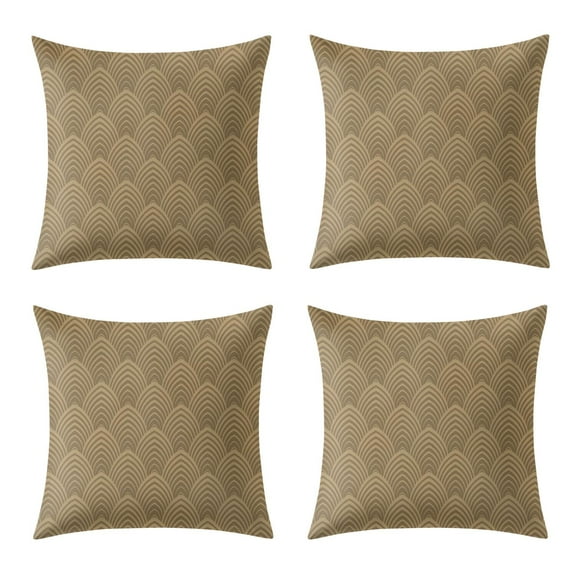 Set Of 2 Peach Skin Velvet Mocha Brown Throw Pillow Covers for Decorative Couch Pillows for Living Room,Boho Cute Outdoor Pillows Covers for Patio Garden18x18 Inches