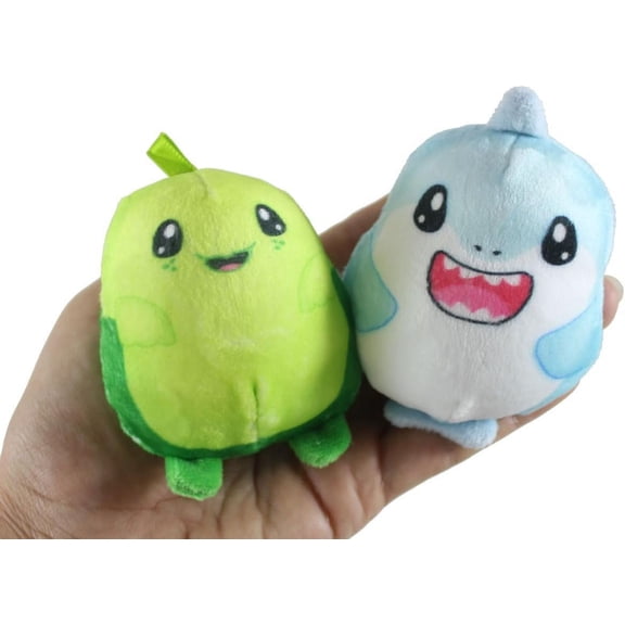 Set of 2 RANDOM Plush Ocean Sealife Animal Sugar Ball - Thick Glue/Gel Stretch Ball - Molasses Syrup Ultra Squishy and Moldable Slow Rise Relaxing Sensory Fidget Stress Toy