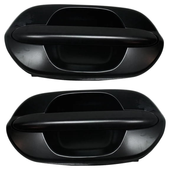 Set of 2 Rear Exterior Door Handle Compatible with 1999-2004 Honda Odyssey Primed Paintable Without Key Hole 72680S0XA11ZN 72640S0XA11ZN FDH010017 FDH010202 Cargo EX Ex-l LX Direct Fit