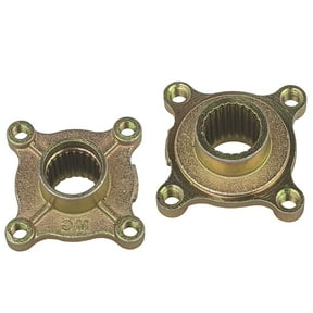 Set of 2 Rear Wheel Axle Hubs 23T Spline 4-Stud Design Compatible with Chinese C125 110cc 125cc ATVs Cougar Hawk Quad Bikes Dune Buggies Go Karts Golf Carts