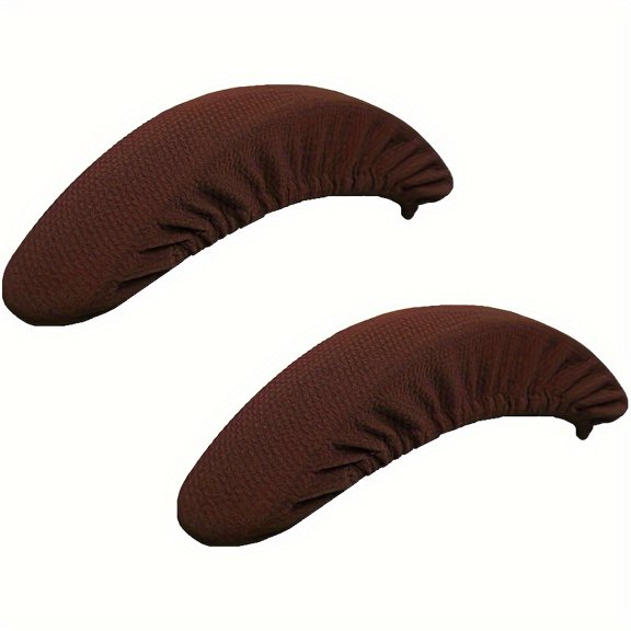 Set of 2 Removable and Washable Armrest Covers for Office Chairs - Protects Arms and Desk Chairs from Scratches and Stains - Perfect for Swivel and Computer Chairs