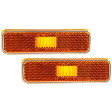 Set of 2 Side Markers Corner Lamp Parking Light Cornerlight For Dodge Truck Pair Fits select: 1989-1993 DODGE W-SERIES W200/W250, 1991-1993 DODGE D-SERIES D200/D250
