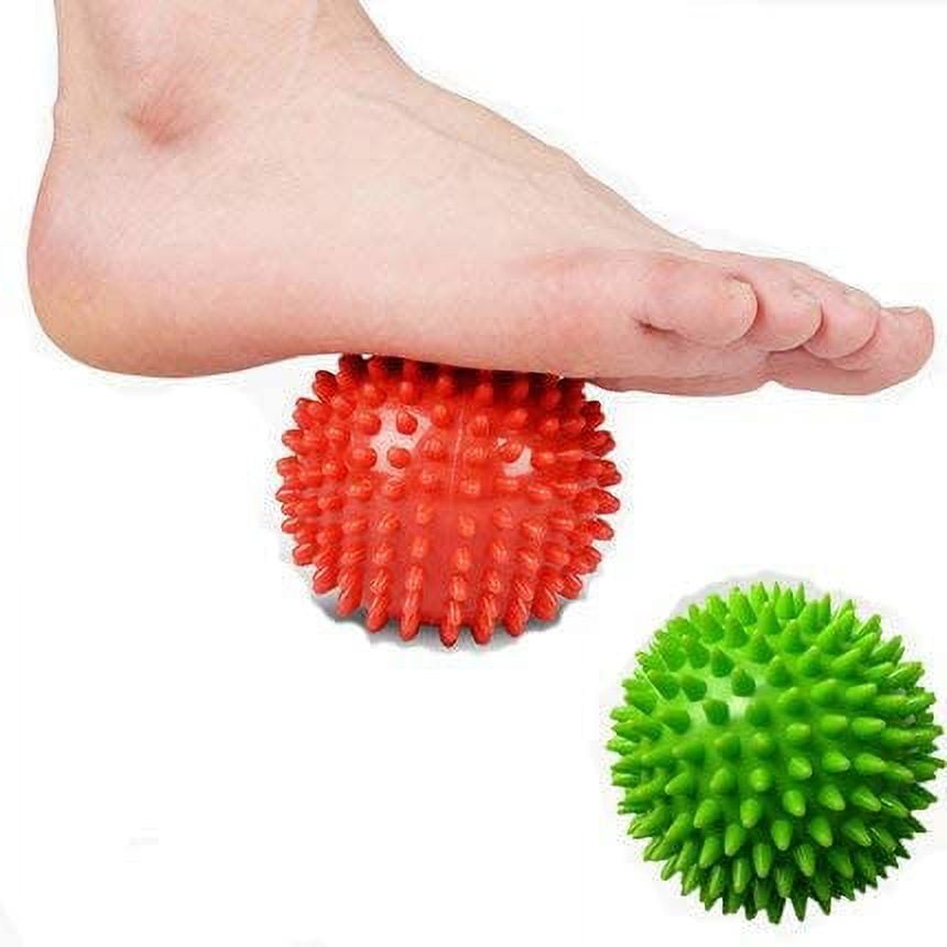 Set of 2 Spiky Deep Tissue Massage Ball Plantar Fasciitis Broken