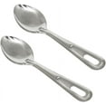 Set of 2 Stainless Steel 11” Solid Basting Spoon Basting Spoon for