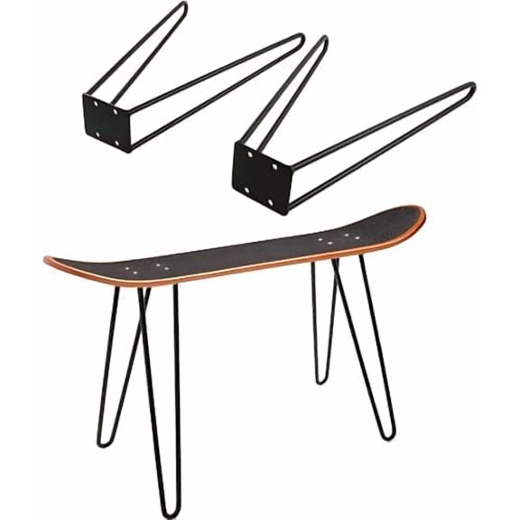 Set of 2 Sturdy Skateboard Rack, 16 inch Table Legs Creative Longboard Bench Feet, Skateboard Display Stand Accessories for Skateboarders$$Tools & Hardware Other