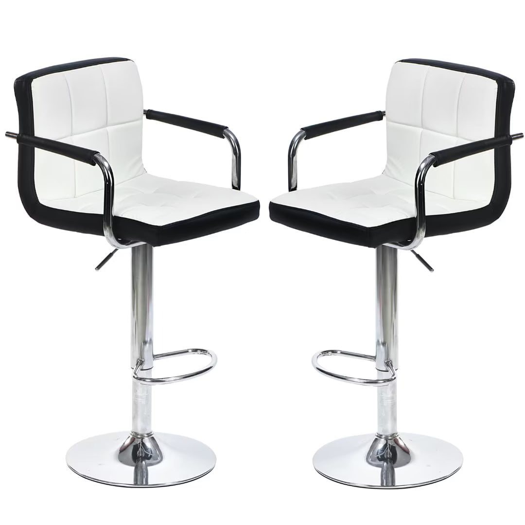 set-of-2-swivel-bar-stools-with-footrest-and-2-color-leather-design