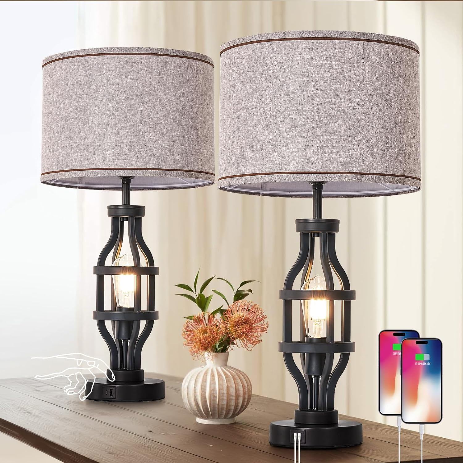 Devo 3 Light LED Floor Lamp, Modern Tree Design with Edison Devo 3 Light LED Floor Lamp, Modern Tree Design with Edison