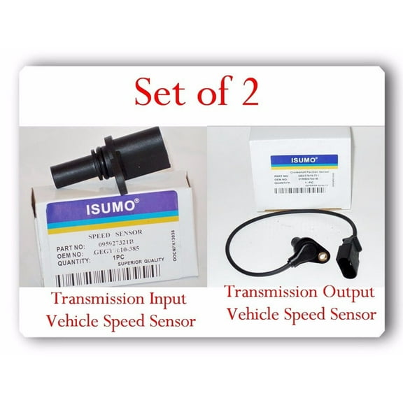Set 2 Trans Output-Input Vehicle Speed Sensor For Golf City GTI Jetta Beetle
