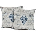 thumbnail image 1 of Set of 2 Turkish Persian Boho Throw Pillow Cover, Vintage Print Bohemian Chic Accent Cushion Case for Sofa Couch Bedroom Living Room Decorative, 18x18 inch Boho, 1 of 6