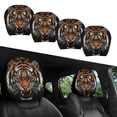 thumbnail image 1 of Set of 2 Universal Elastic Headrest Covers Featuring Vibrant Funny Car Graphics - Protects Vehicle Headrests from Stains, Sweat and Abrasion,Keeps Interior Clean & Fresh, 1 of 1