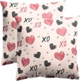 thumbnail image 1 of Set of 2 Valentines Pillow Covers 18x18 Heart and XO Printed Pillow Covers Decorative Pillow Covers for Couch Farmhouse Throw Pillows Decorations Valentines Day Gifts for Her Western Throw Pillows, 1 of 5