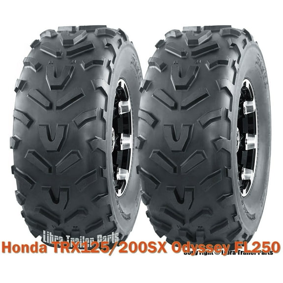 Set 2 WANDA ATV Tires 20X7-8 /6PR for Honda TRX125/200SX Odyssey FL250