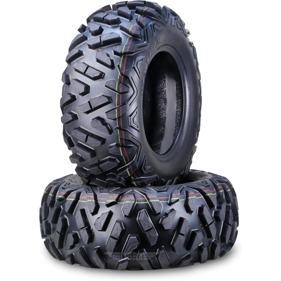 Set 2 WANDA UTV Tires 24x9-10 6PR for 05-16 Kawasaki Mule 610 4x4 Front