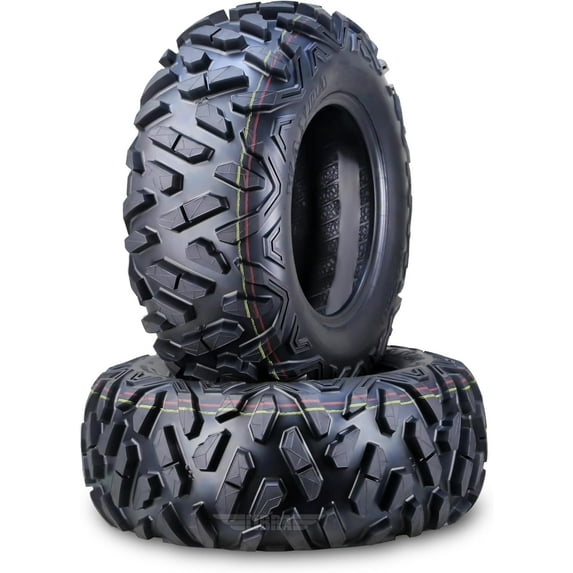 Set 2 WANDA UTV Tires 24x9-10 6PR for 2017 Kawasaki Mule SX Front