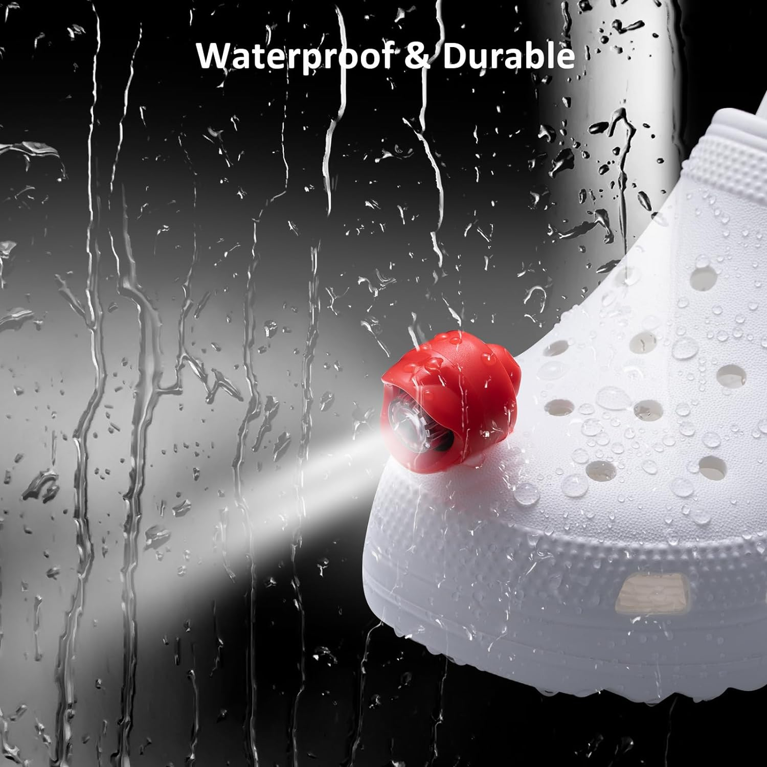 Set of 2 Waterproof Rechargeable Wearable White LED Lights with