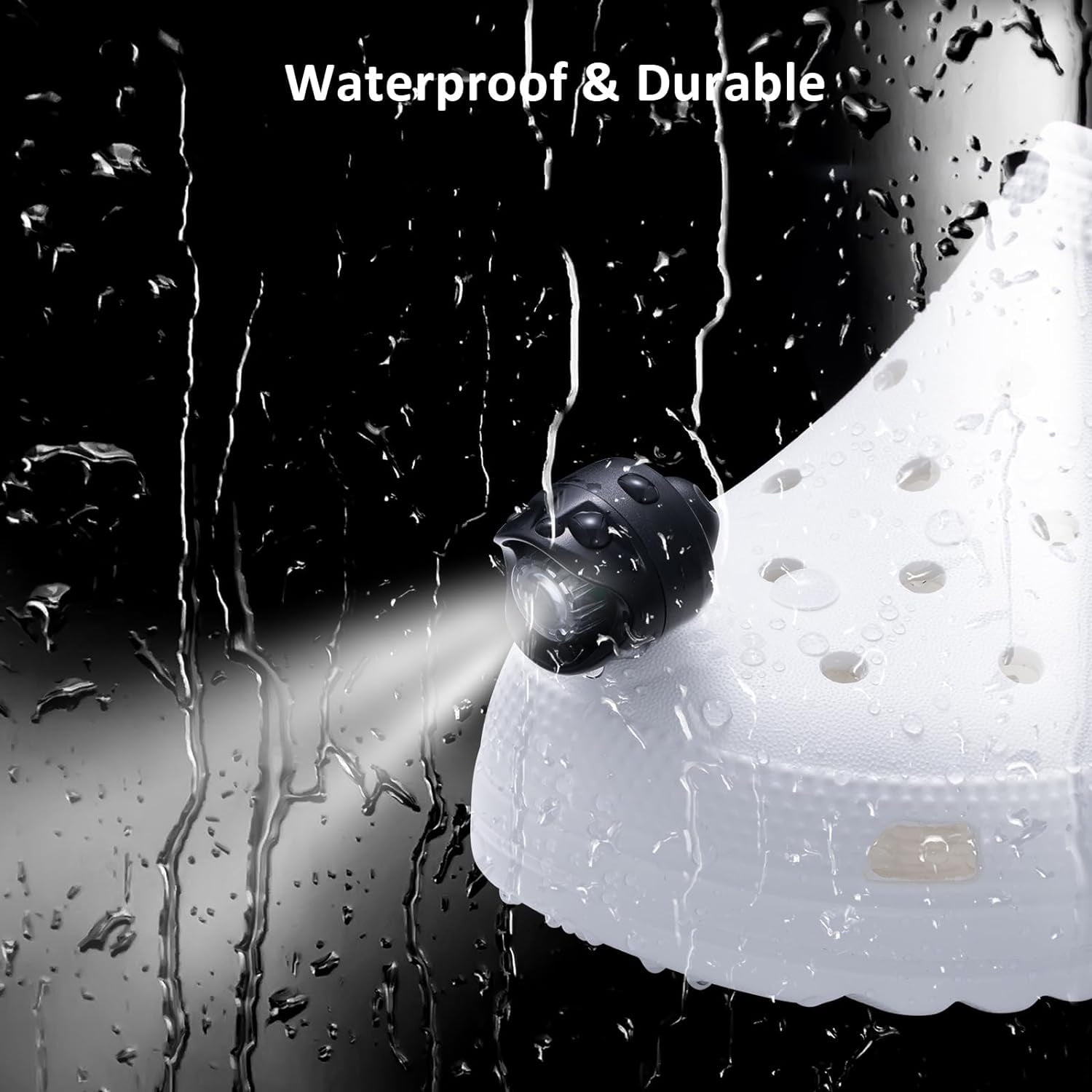 Set of 2 Waterproof Rechargeable Wearable White LED Lights with