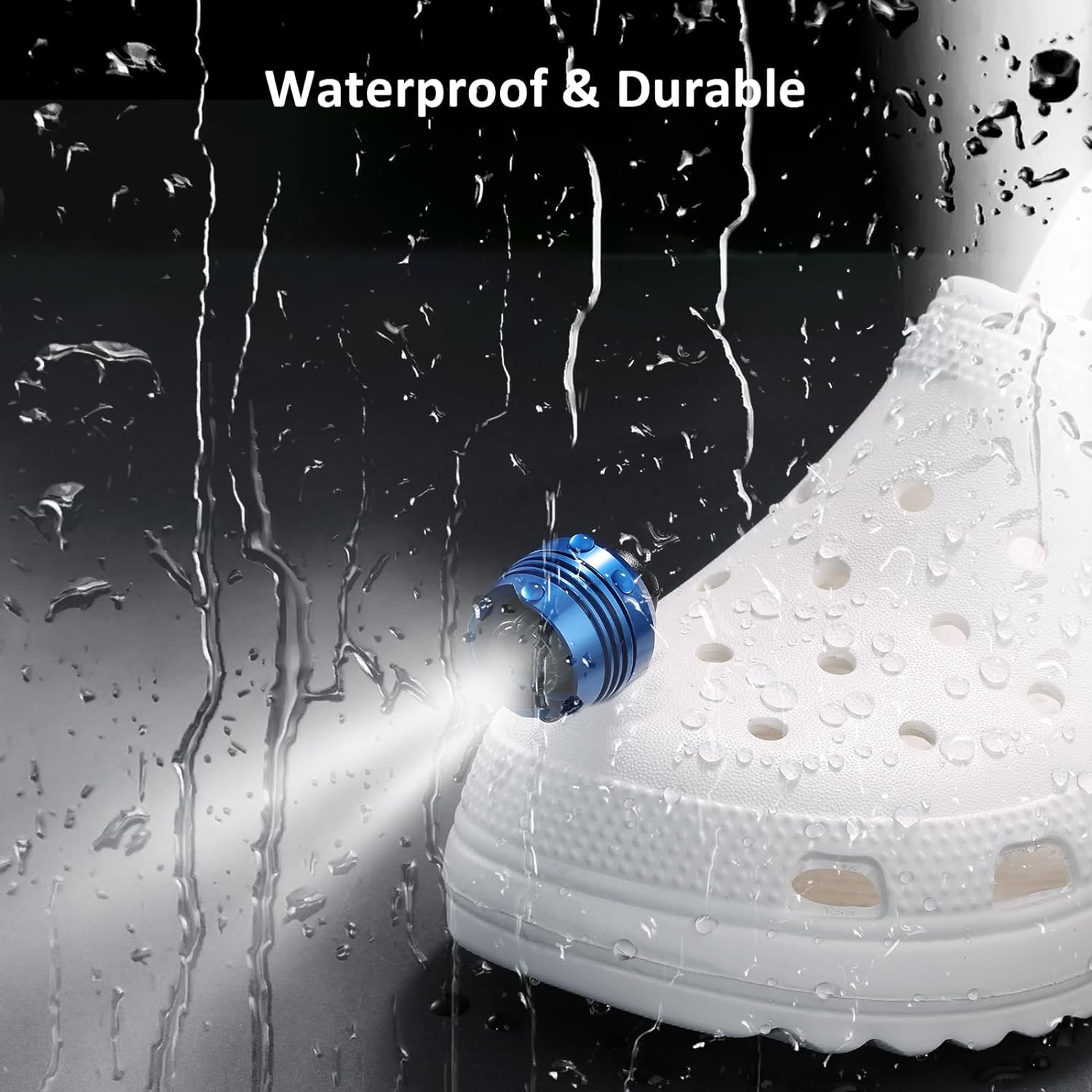 Set of 2 Waterproof Rechargeable Wearable White LED Lights with