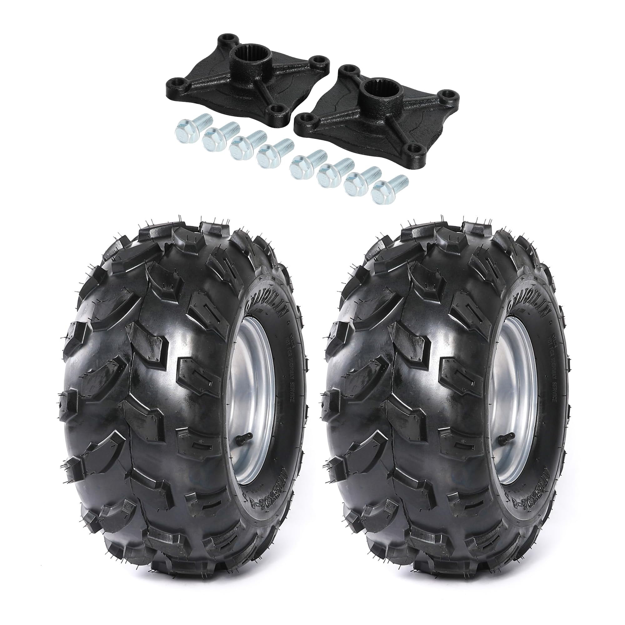 Set of 2 YC Yier ATV Tires 18x9.50-8 ATV UTV Off-Road Tires 18x9.5-8 ...