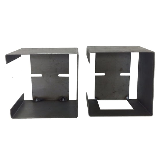Set 2 of steel trailer square tail light mount boxes - 24017/24018
