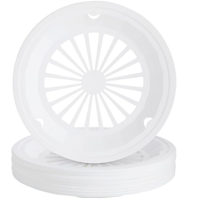 Reusable Plastic Paper Plate Holders, Set of 20, for 9inch Plates, BBQ
