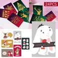 thumbnail image 1 of Set of 24 Christmas Cards with Envelopes Christmas Cards Gifts and Best Wishes for Friends and Family/ 24 Sets of Christmas Cards Cartoon Animals One Christmas, 1 of 7