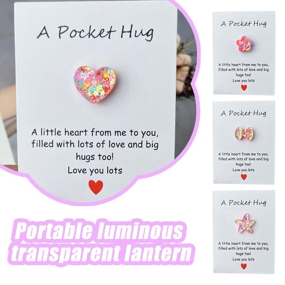 Set of 24 Mini Greeting Cards with Resin Embellishments, 3.5 x 2.7 in, Easy to Carry and Customize, Perfect for Friends, Family, and Special OccasionsLove,1pcs