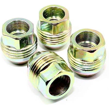 Set of 24 Veritek 14x1.5mm OEM Factory Style 1.13 Inch Length 7/8 22mm Hex Dual Thread Open End Acorn Seat Replacement Lug Nuts for Factory Chevrolet/GMC Wheels