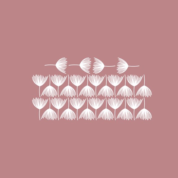 Set Of 28 Vinyl Wall Art Decal - Pappus Pattern - From 6" x 4.25" Each - Modern Fun Minimalist Design Sticker For Home Living Room Playroom School Office Storefront Decor