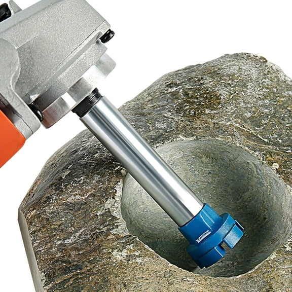 Set of 3-1inch Diamond Grinding Disc - Handheld Grinding Block with Extension Rod - Conversion Lever for StoneCement, Concrete, Pebbles & Flower Pots Polishing - DlY andHandcrafted