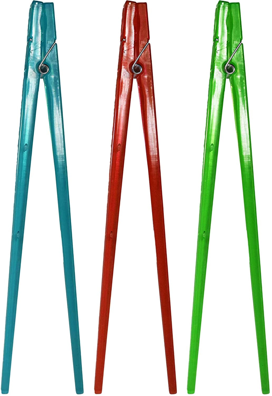 Set of 3 Assorted Clothespin Chopsticks! 9" Inches Long Training