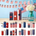 thumbnail image 1 of Set Of 3 Assorted Size, Retro Distressed Wooden Star Stripes Patriotic Firework Table Decoration, For American Independence Day Family Gathering And Daily Home Use For S, 1 of 8