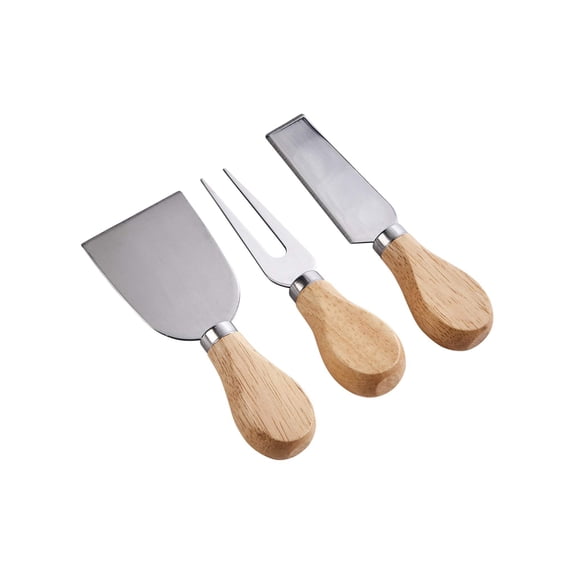 Set/3 Cheese Tools with Wood Handles 5" (Pack of 1)